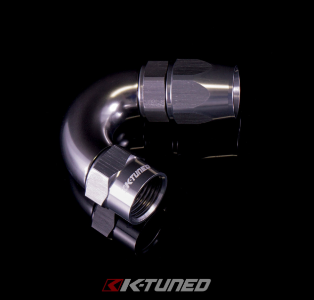 K-Tuned - K-Tuned Aluminum Hose End 150° (Titanium) - 12AN