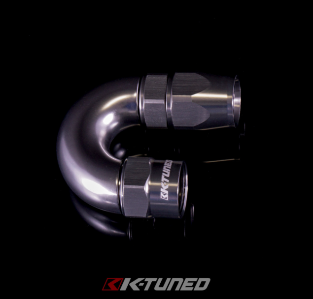 K-Tuned - K-Tuned Aluminum Hose End 180° (Titanium) - 12AN