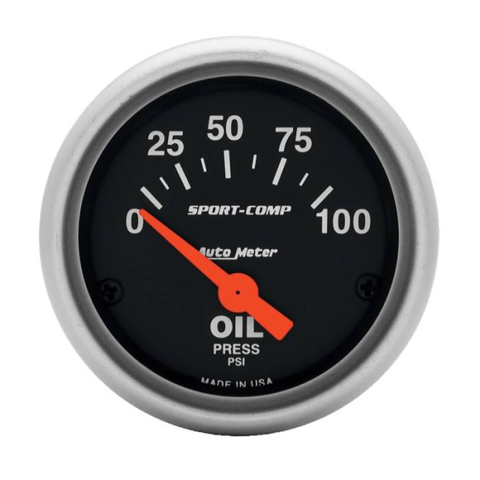 Auto Meter - 2" OIL PRESS, 0-100 3327