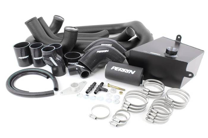 Perrin - 2015+ Subaru STI Perrin Boost Tube Kit ONLY - Black Tubes/Black Couplers (No Intercooler)