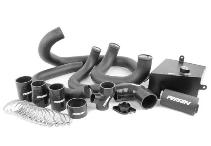 Perrin - 2015+ Subaru WRX Perrin Boost Tube Kit ONLY - Black Tubes/Black Couplers (No Intercooler)
