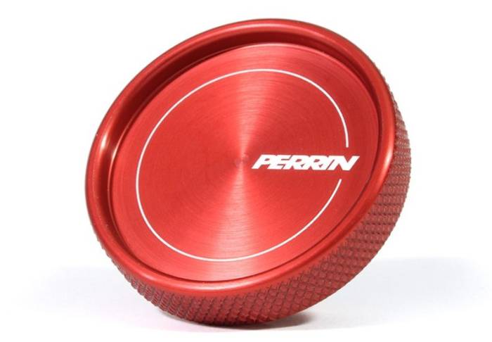Perrin - 2015+ Subaru WRX and STI Perrin Oil Fill Cap Round Style - Red