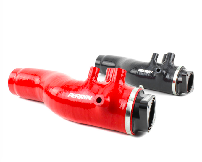 Perrin - 2015+ Subaru WRX Perrin 3in Turbo Inlet Hose w/ Nozzle - Red