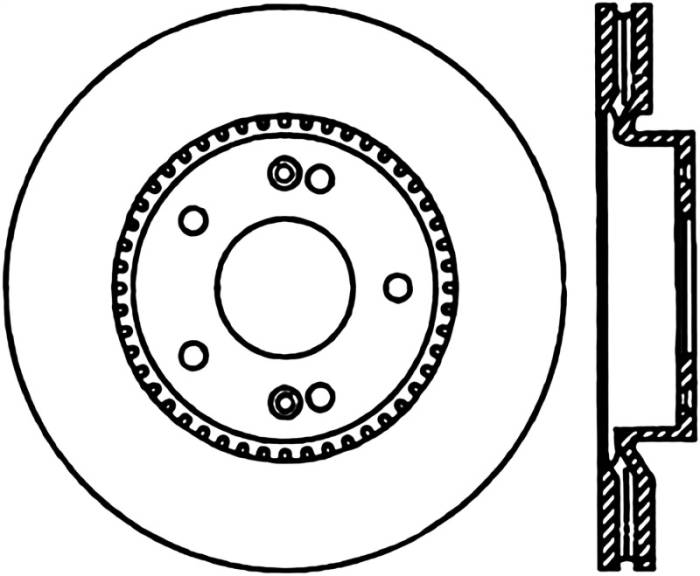 StopTech - CRYOSPORT SLOT ROTOR 126.51015CSL