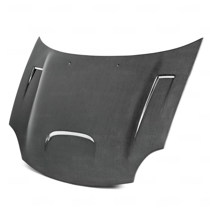 Seibon - 2003 - 2005 DODGE NEON SRT-4 SEIBON CARBON FIBER HOOD - DV STYLE