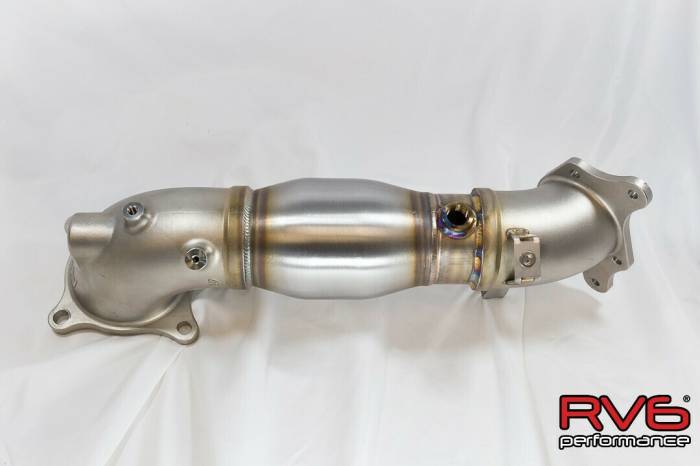 RV6 Performance - RV6™ 2018 Accord 2.0T-Type-R Turbo Ready High Temp Catted Downpipe for 18+ Accord 2.0T-Type-R Turbo Ready