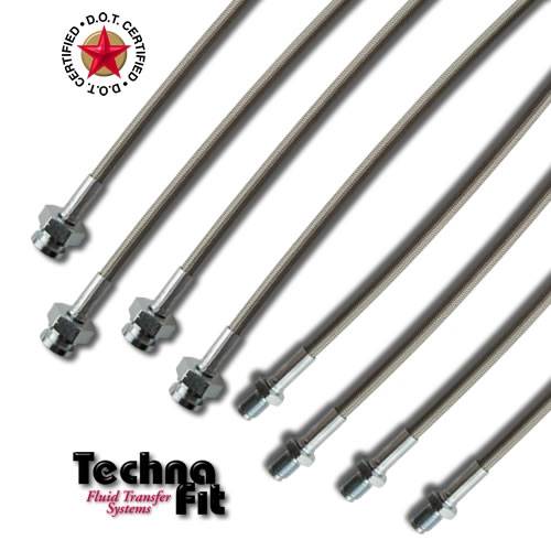 Technafit - 1991 - 1996 DODGE STEALTH 2WD 8 line brake kit - None
