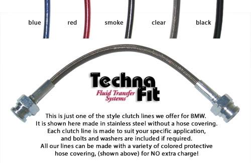 Technafit - 1992 - 1995 BMW 325 Clutch Lines - Clear