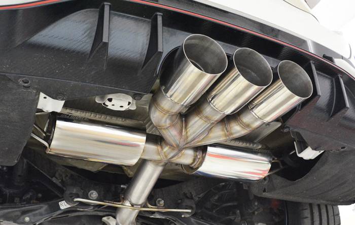 Ultimate Racing - 2017+ Honda Civic Type R FK8 Stainless Steel Catback Exhaust (Ultra Quiet Street Version)