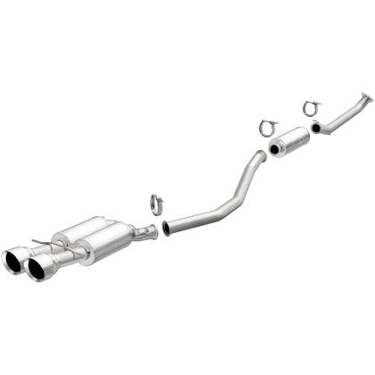 Magnaflow - 2017+ Honda Civic 1.5L MagnaFlow 409 Stainless Steel Single Exit Polished 4.5in Dual Tips Cat-Back Exhaust