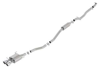 Borla - 2017-2019 Honda Civic SI 1.5L Turbo MT S-Type Borla 2.75in Cat-Back Exhaust