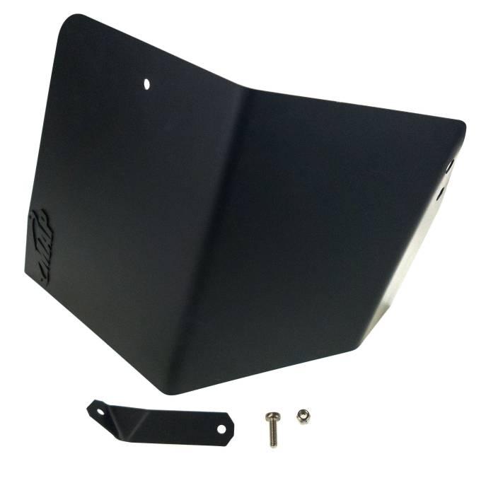 MAPerformance - 2008-2015 Mitsubishi Evo X MAPerformance Stainless Air Intake Heat Shield Rev 2 - Wrinkle Black