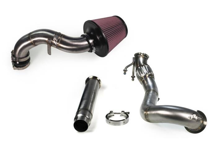 MAPerformance - 2015-2018 VW MK7 GTI MAPerformance Stage 2 Package - Catted Ceramic Black Downpipe