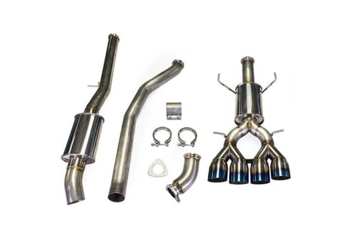 MAPerformance - 2017+ Honda Civic Si SEDAN ONLY MAPerformance Rear Race Muffer Catback Exhaust - Blue Tips