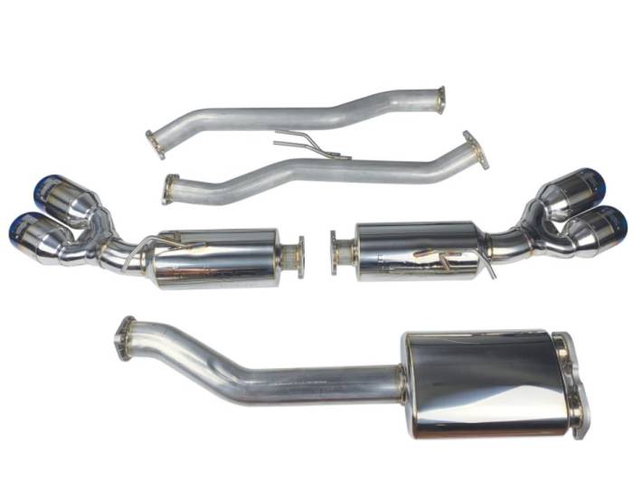 Injen - 2010-2013 Hyundai Genesis Coupe 2.0L(t) 4cyl SS Injen Exhaust w/ 76mm Y-Pipe Resonator/Molded SS Flanges