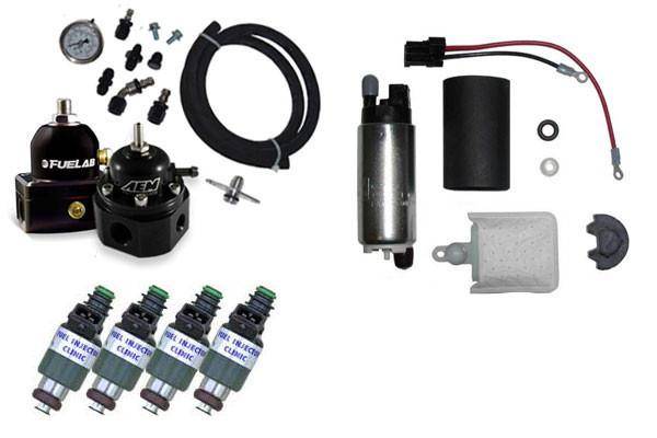 MAPerformance - 1990-1999 Mitsubishi Eclipse, 1990-1998 Eagle Talon, and 1990-1994 Plymouth Laser MAPerformance 550whp E85 Fuel System with AEM FPR and 2G - Deatschwerks DW200 Fuel Pump