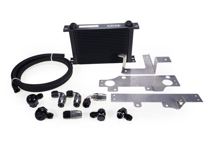 MAPerformance - 2008-2015 Mitsubishi Evo X MAPerformance Rev2 Oil Cooler Kit with Mounting Brackets - Stainless Steel Hose