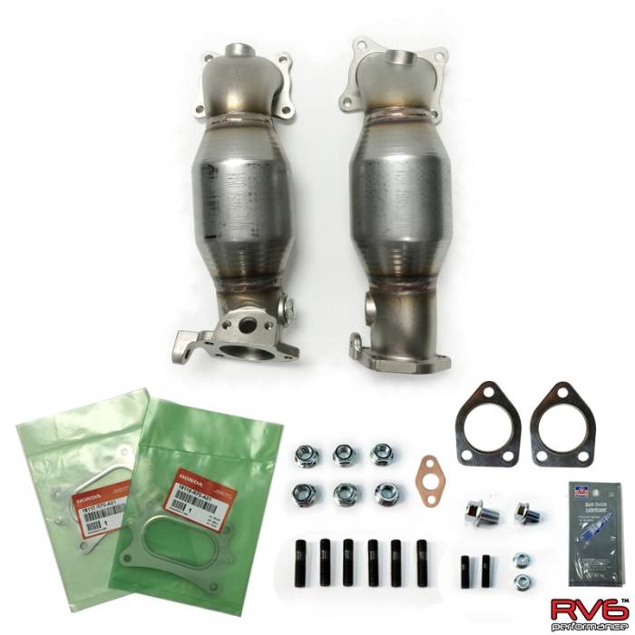 RV6 Performance - 2013+ Acura RDX RV6 Performance GEN 2 HFPCs (High Flow Precats)/Downpipe Kit