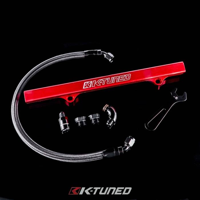 K-Tuned - 2001-2005 Honda Civic EP3/EM2 (K-swapped) and 2002-2006 RSX DC5 K-Tuned Fuel Line Kit only - Center Feed Fuel Line and efi fitting