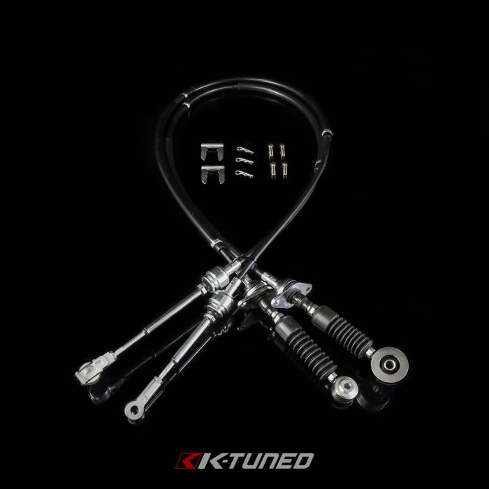 K-Tuned - 2003-2007 Honda Accord and 2004-2008 Acura TSX Shifter Cables - OEM Spec w/Spherical Bushing