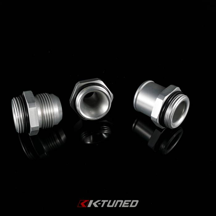 K-Tuned - K-Tuned Silver 16AN to 12OR Adapter (w/o-ring) (Upper Coolant Housing)