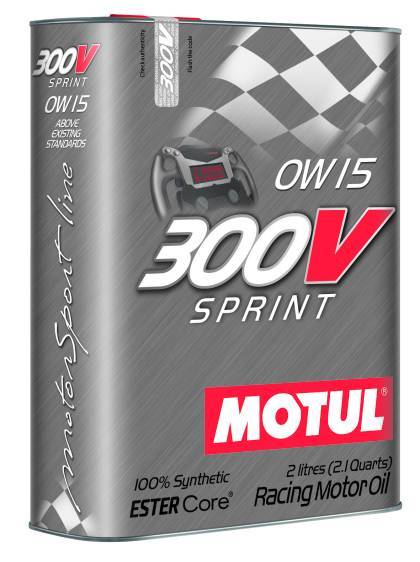 Motul - Motul 2L Synthetic-ester Racing Oil 300V SPRINT 0W15 - (Box of 6) 104238