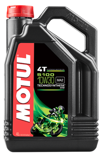 Motul - Motul 4L 5100 4-Stroke Engine Oil 10W30 4T (Box of 4) 104063