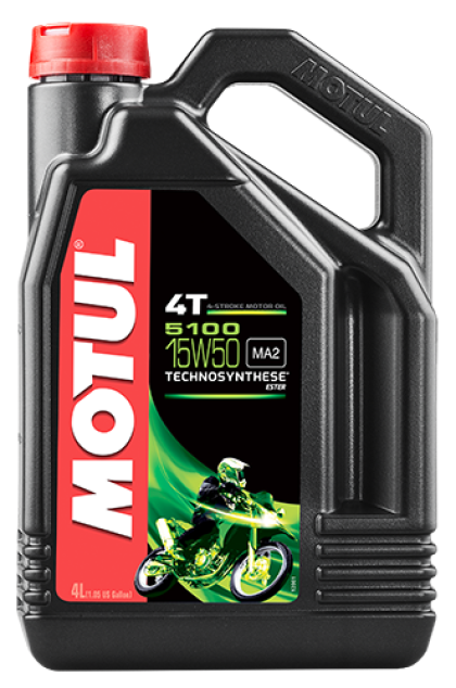 Motul - Motul 4L 5100 4-Stroke Engine Oil 15W50 4T (Box of 4) 104083
