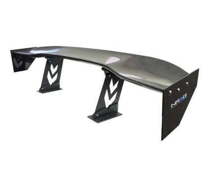 NRG Innovations - NRG Innovations Carbon Fiber Spoiler - Universal (59") w / NRG logo large end plates