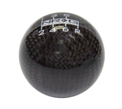 NRG Innovations - NRG Innovations Ball Style Shift Knob - Carbon Fiber - 6 Speed - Honda thread pitch