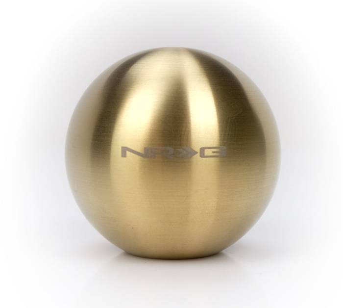 NRG Innovations - NRG Innovations Chrome Gold Titanium Round Shifter Heavy Weight