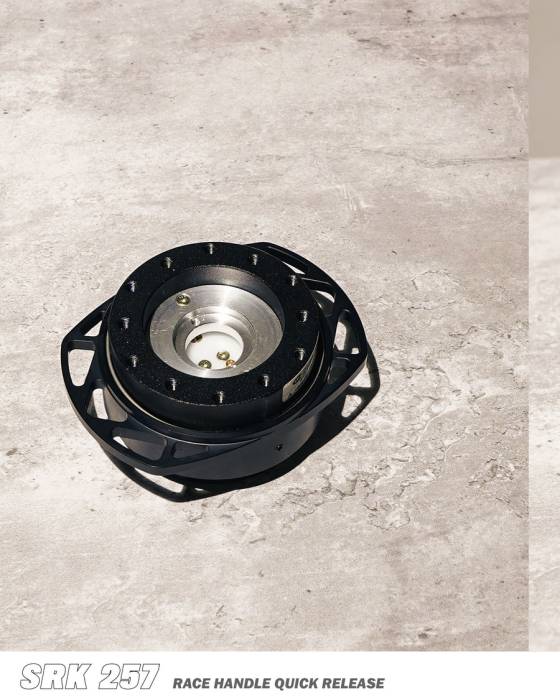 NRG Innovations - NRG Innovations Qucik Release Kit - Black SFI Body / Black Cutout  Ring ( No Horn)