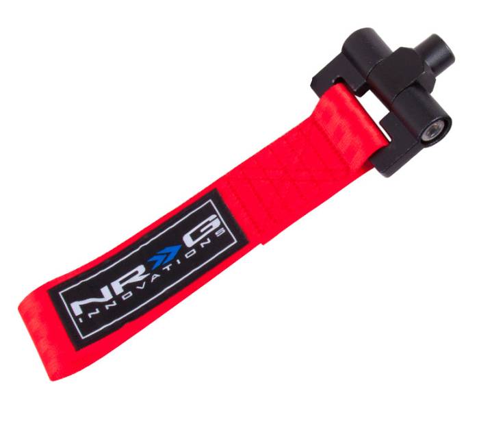 NRG Innovations - 2002-2007 Subaru WRX / STI NRG Innovations Bolt-In Tow Strap - Red