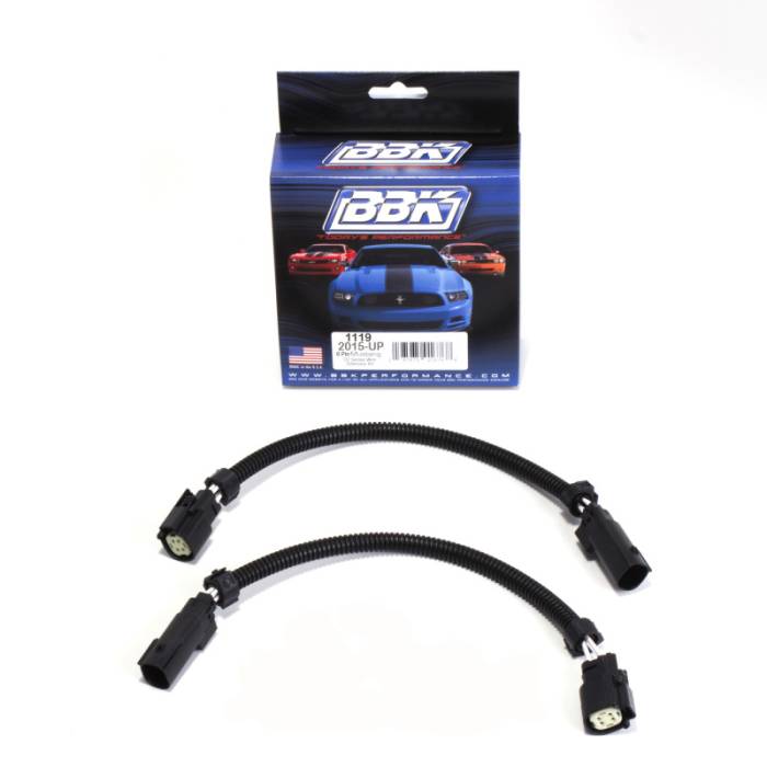 BBK - 2015 Ford Mustang GT V6 BBK 6-Pin Front O2 Sensor Wire Harness Extensions 12in (pair)