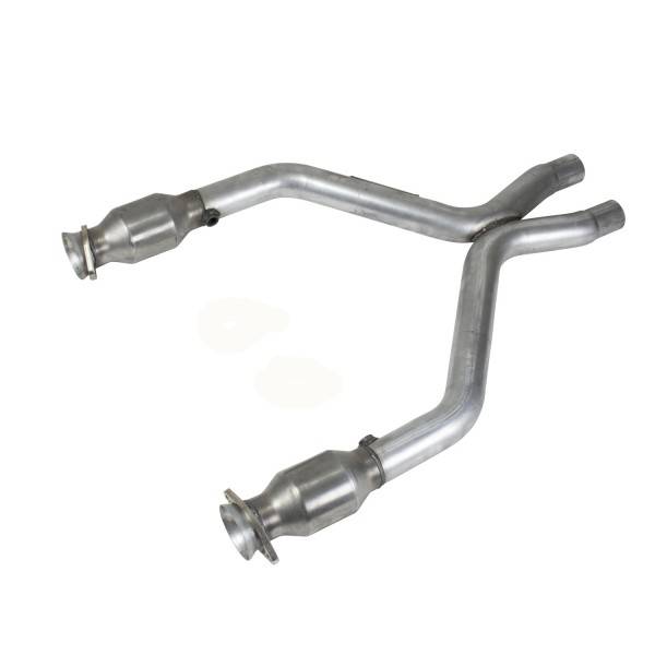 BBK - 2011-2014 Ford Mustang 3.7 V6 BBK Short Mid X Pipe With Catalytic Converters 2-1/2in