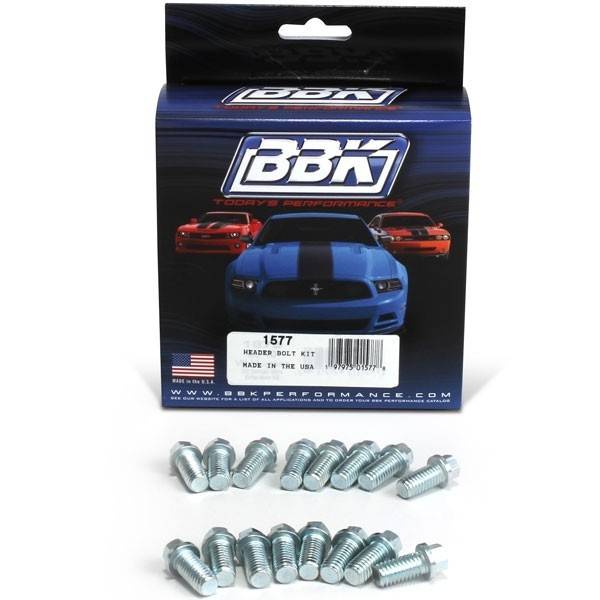 BBK - BBK Ford SBF 302/351W Exhaust Header Bolt Kit - 3/8-16 0.75in (16pcs)