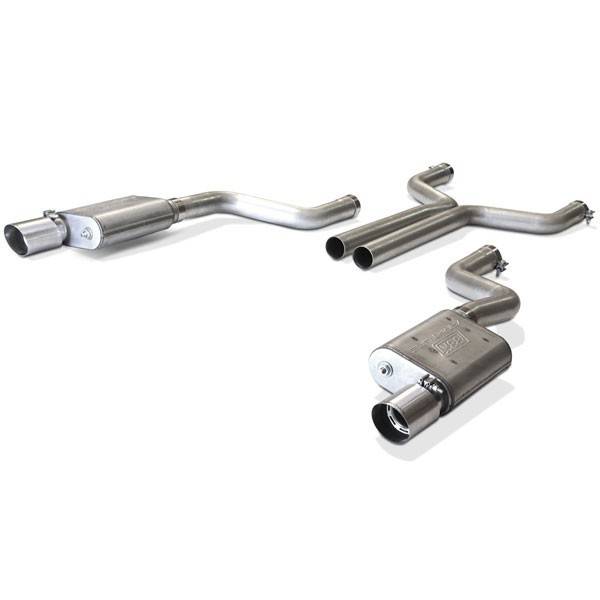 BBK - 2015-2016 Ford Mustang GT BBK Varitune Complete Cat Back Exhaust w/ Resonator Delete X-Pipe
