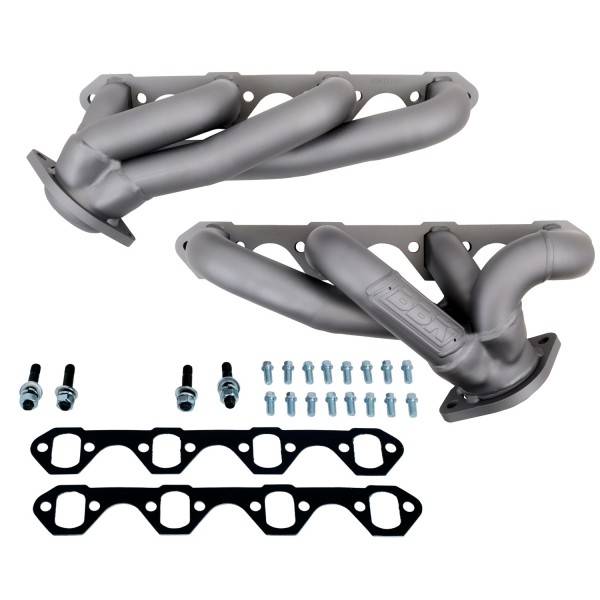 BBK - 1987-1995 Ford F150 Truck 5.0 BBK Shorty Unequal Length Exhaust Headers 1-5/8in - Chrome