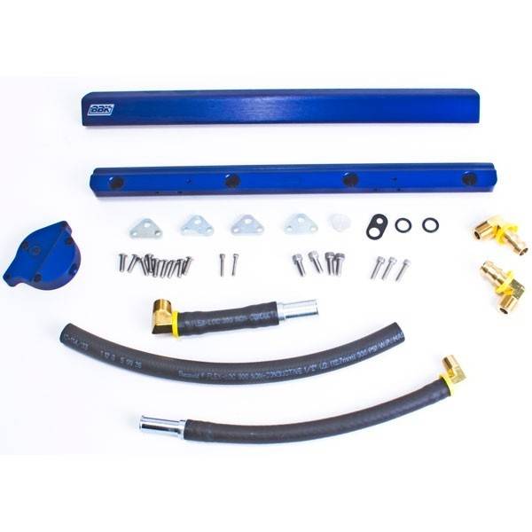 BBK - 1986-1993 Ford Mustang 5.0 BBK High Flow Billet Aluminum Fuel Rail Kit