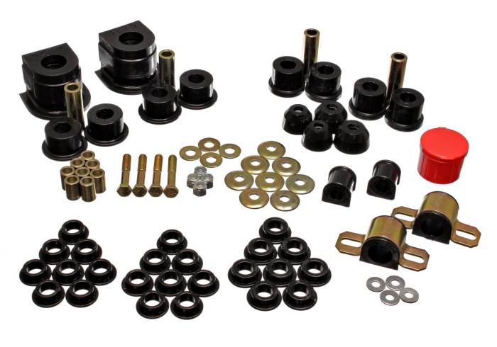 Energy Suspension - 1986-1991 Mazda RX-7 Energy Suspension Black Hyper-Flex Master Bushing Set
