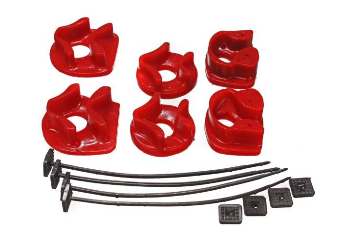 Energy Suspension - 1990-1993 Acura Integra Energy Suspension Red Motor Mount Inserts