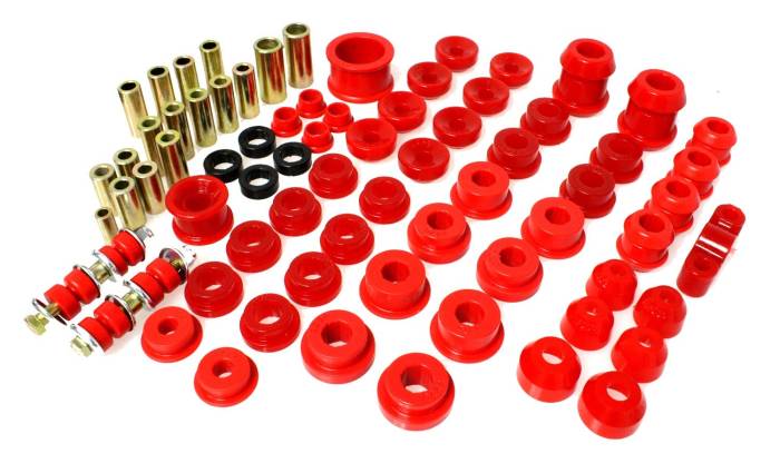 Energy Suspension - 1992-1995 Honda Civic/CRX / 1993-1997 Honda Del Sol Energy Suspension Red Hyper-Flex Master Bushings