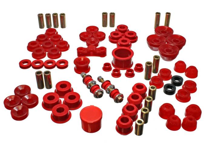 Energy Suspension - 1990-1993 Acura Integra Energy Suspension Red Hyper-Flex Master Bushing Set