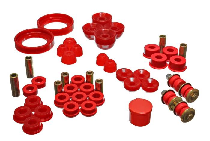 Energy Suspension - 1994-1997 Honda Accord/Odyssey Energy Suspension Red Hyper-Flex Master Bushing Set