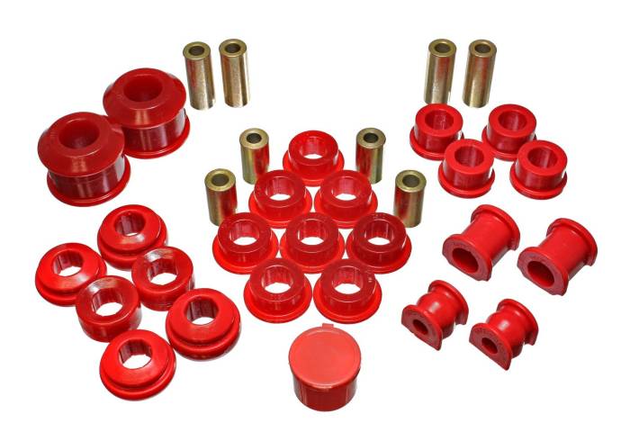Energy Suspension - 2002-2005 Honda Civic Si Energy Suspension Red Hyper-Flex Master Bushing Set