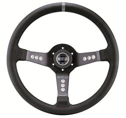 Sparco - Sparco Steering Wheel L777 Leather Black