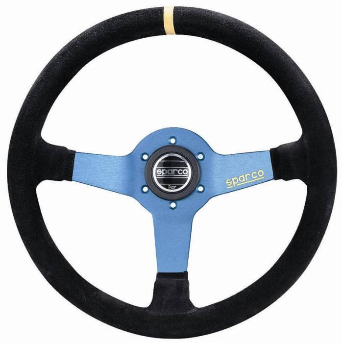 Sparco - Sparco Steering Wheel Monza L550 Suede Blk/Bl