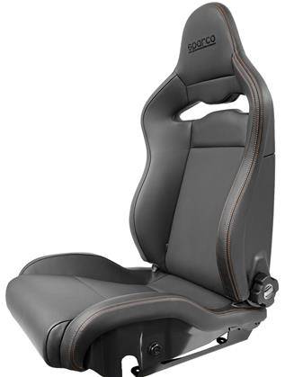 Sparco - Sparco Seat SPX Special Edition Black/Grey w/ Gloss Carbon Shell - Left