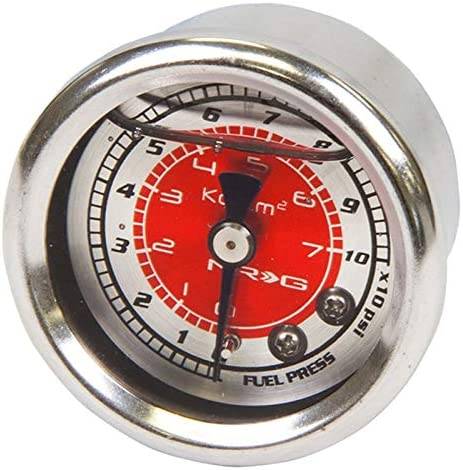 NRG Innovations - NRG Fuel Regulator Gauge 100 PSI - Red