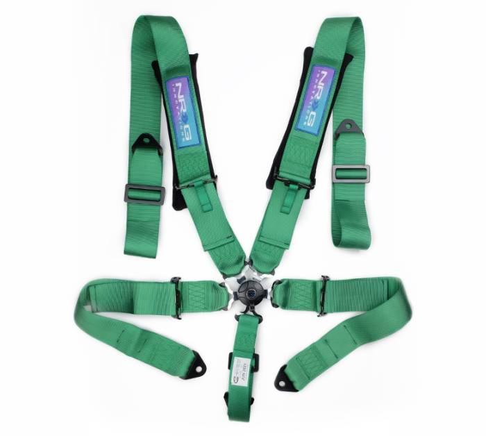 NRG Innovations - NRG 5pt 3inch Seat Belt Harness / Cam Lock - Green
